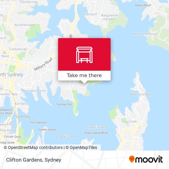 Clifton Gardens map
