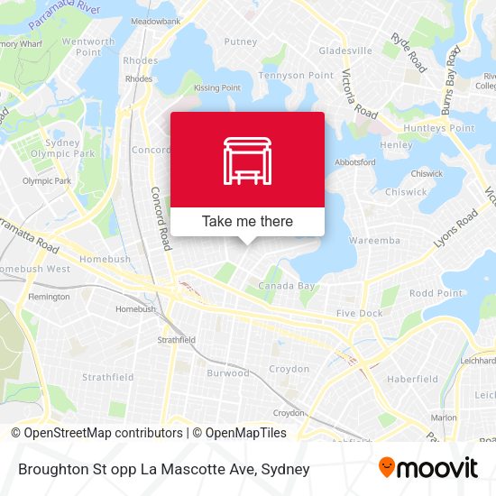 Broughton St opp La Mascotte Ave map
