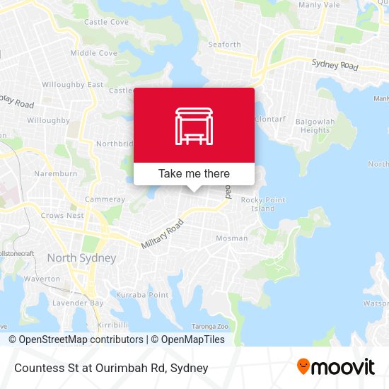 Countess St at Ourimbah Rd map