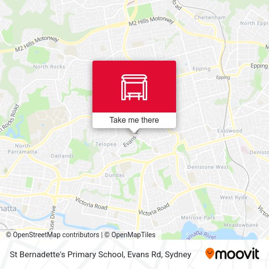 St Bernadette's Primary School, Evans Rd map