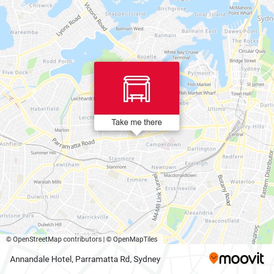 Annandale Hotel, Parramatta Rd map