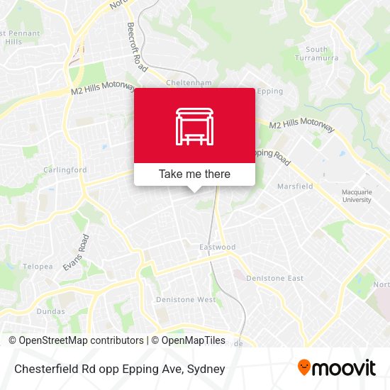 Chesterfield Rd opp Epping Ave map