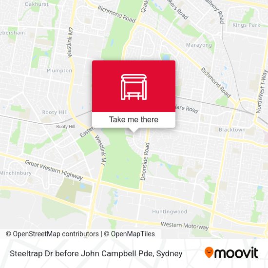 Steeltrap Dr before John Campbell Pde map