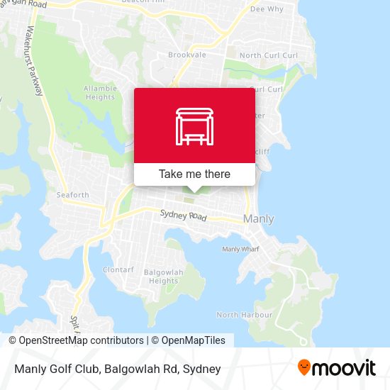Manly Golf Club, Balgowlah Rd map