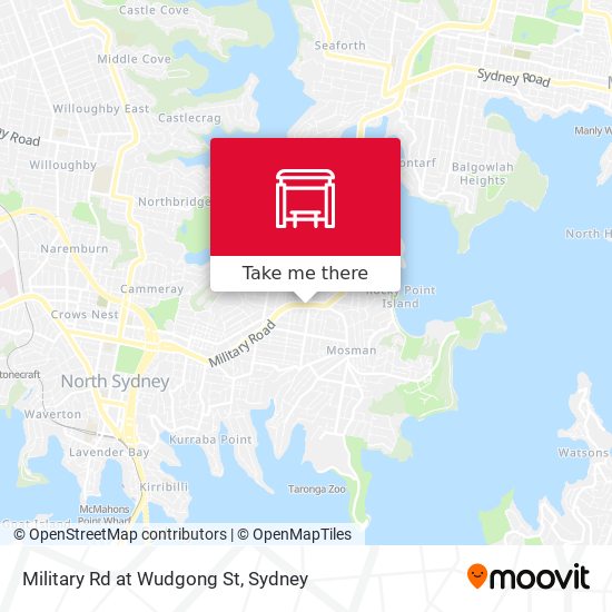 Military Rd at Wudgong St map