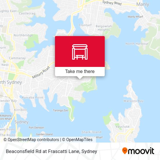 Beaconsfield Rd at Frascatti Lane map