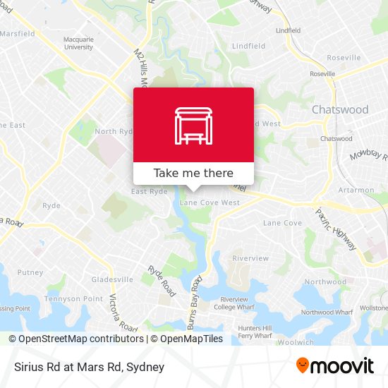 Sirius Rd at Mars Rd map