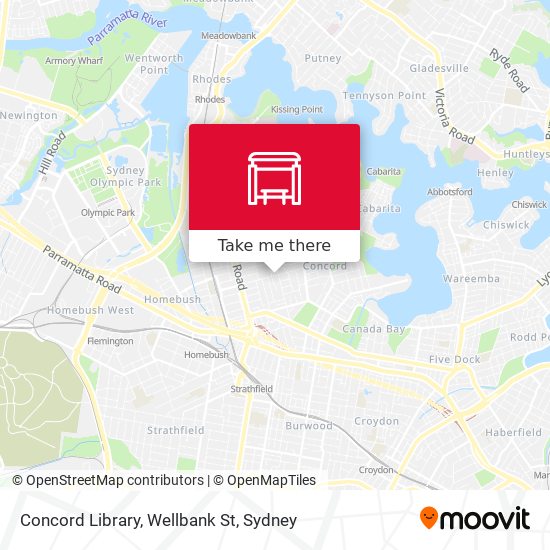 Concord Library, Wellbank St map
