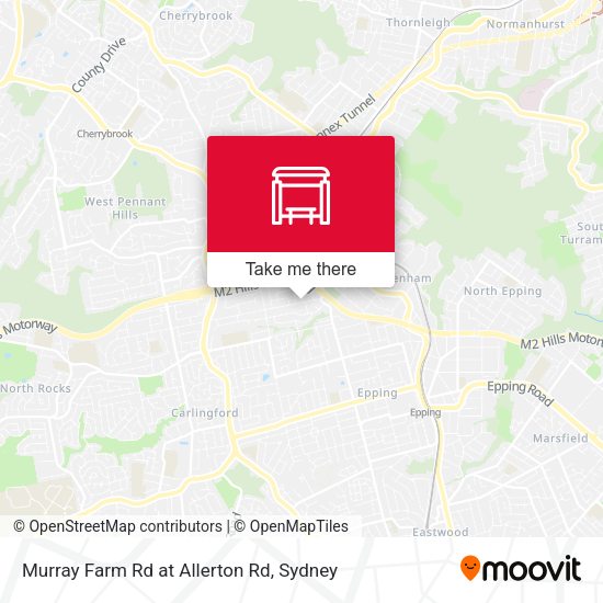 Murray Farm Rd at Allerton Rd map