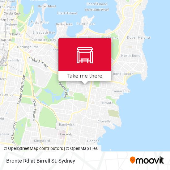Bronte Rd at Birrell St map