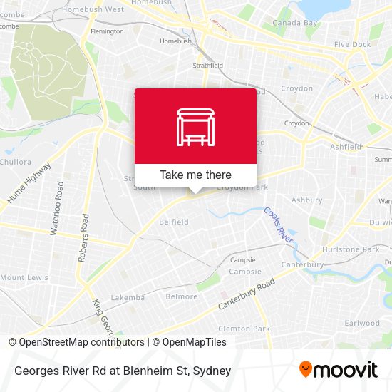 Georges River Rd at Blenheim St map