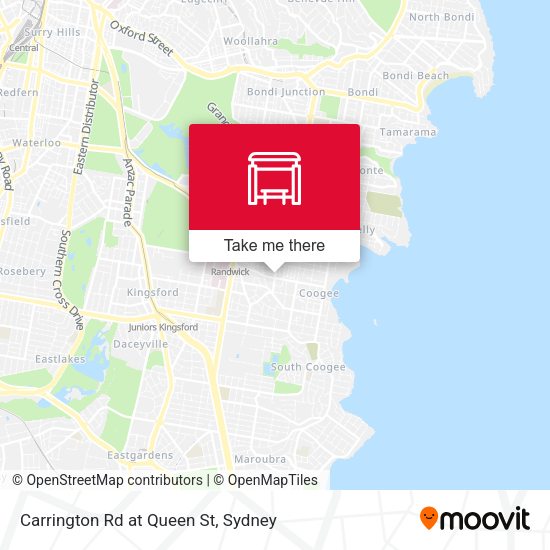 Carrington Rd at Queen St map