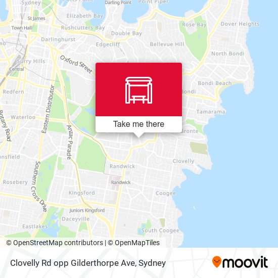 Clovelly Rd opp Gilderthorpe Ave map