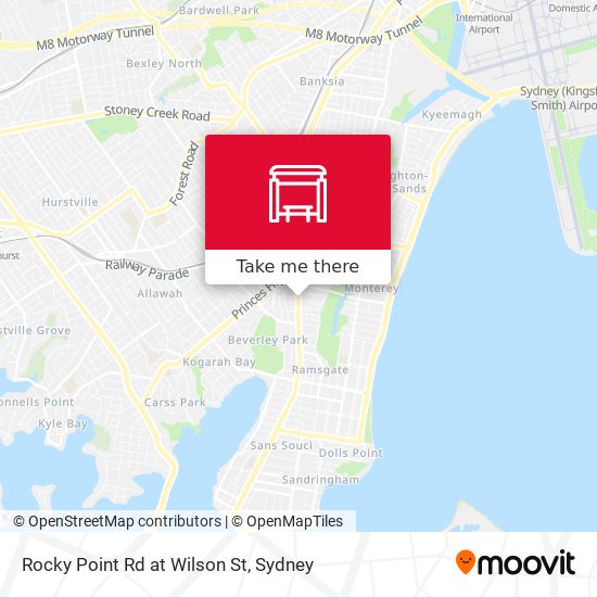 Rocky Point Rd at Wilson St map