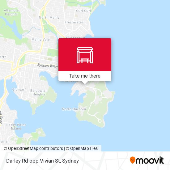Darley Rd opp Vivian St map