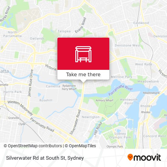 Silverwater Rd at South St map