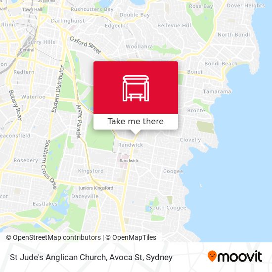 St Jude's Anglican Church, Avoca St map