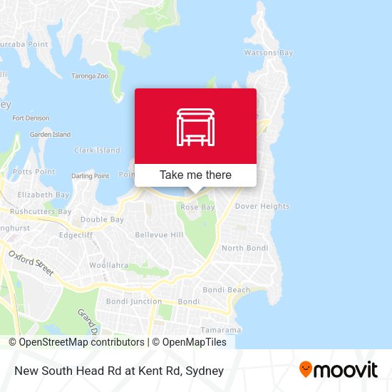 New South Head Rd at Kent Rd map