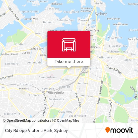 City Rd opp Victoria Park map