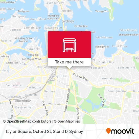 Taylor Square, Oxford St, Stand D map