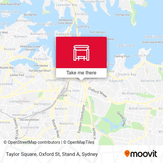 Taylor Square, Oxford St, Stand A map