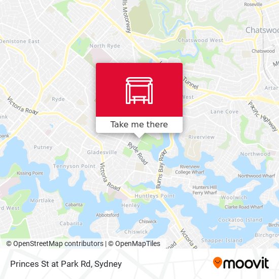 Princes St at Park Rd map