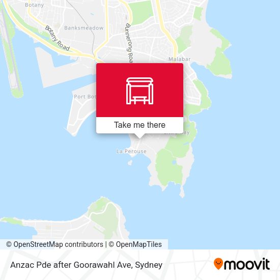 Anzac Pde after Goorawahl Ave map