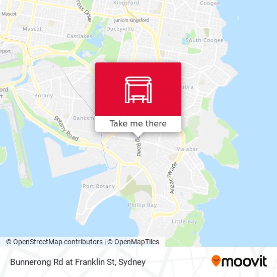 Bunnerong Rd at Franklin St map