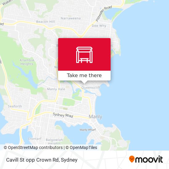 Cavill St opp Crown Rd map