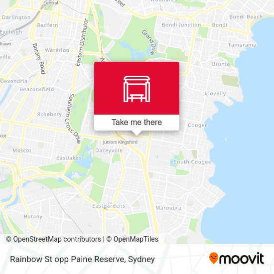 Rainbow St opp Paine Reserve map