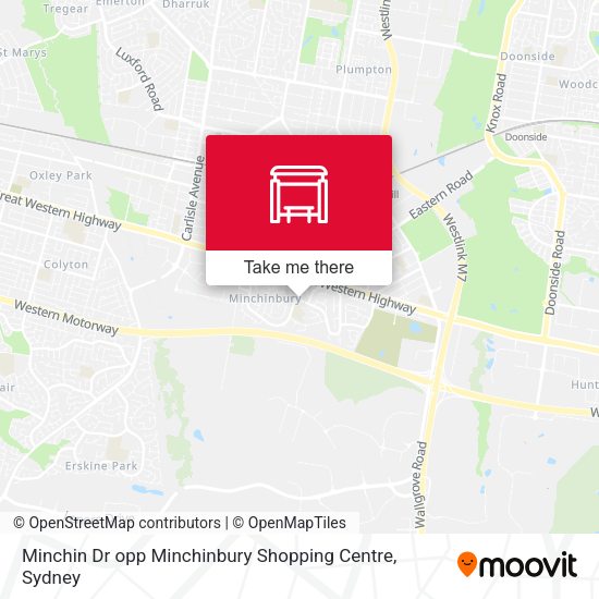 Minchin Dr opp Minchinbury Shopping Centre map