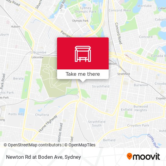 Newton Rd at Boden Ave map