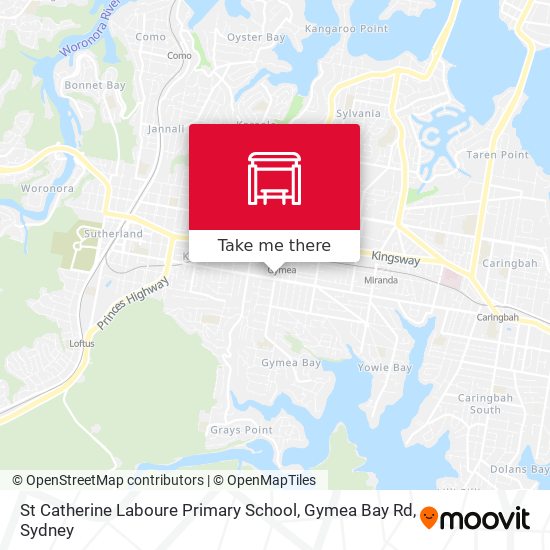 Mapa St Catherine Laboure Primary School, Gymea Bay Rd