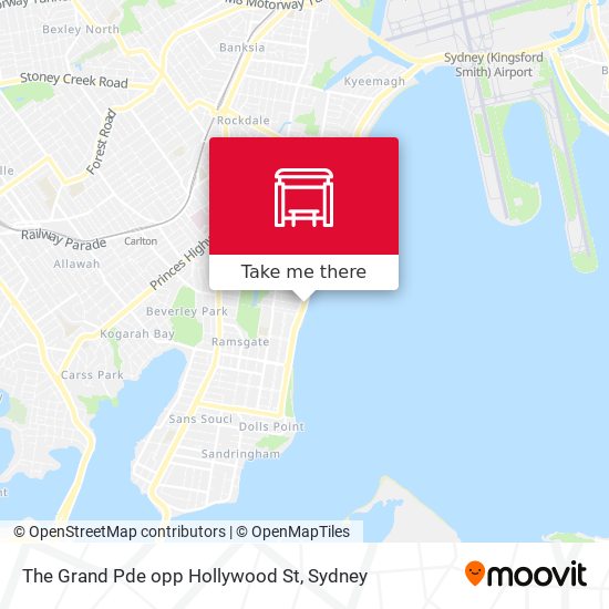 The Grand Pde opp Hollywood St map
