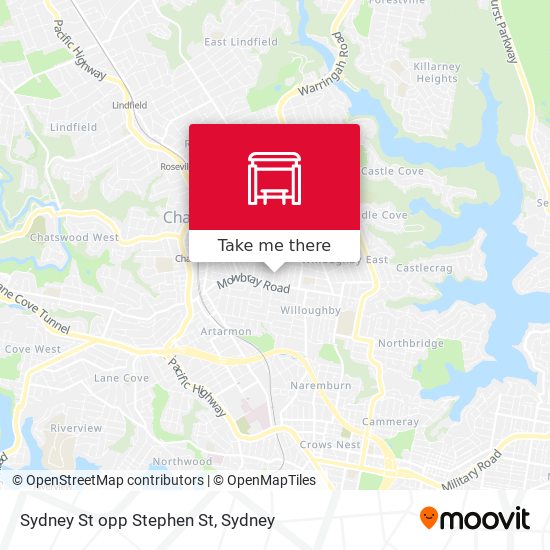 Sydney St opp Stephen St map