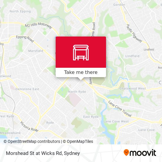 Morshead St at Wicks Rd map