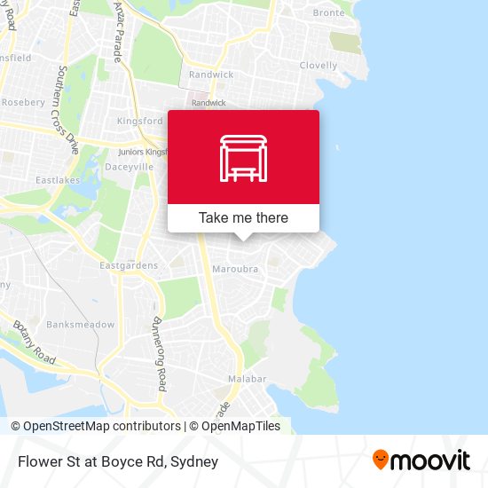 Flower St at Boyce Rd map