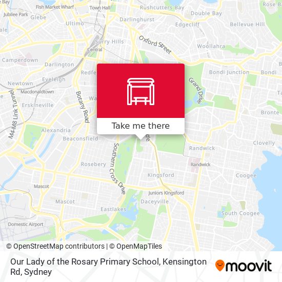 Mapa Our Lady of the Rosary Primary School, Kensington Rd