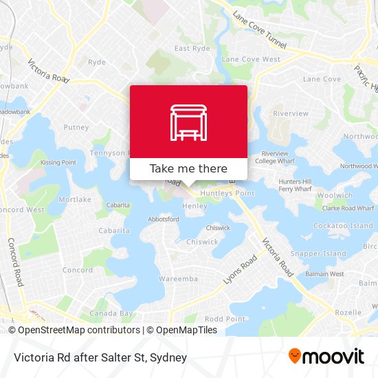 Victoria Rd after Salter St map