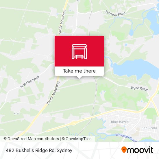 482 Bushells Ridge Rd map