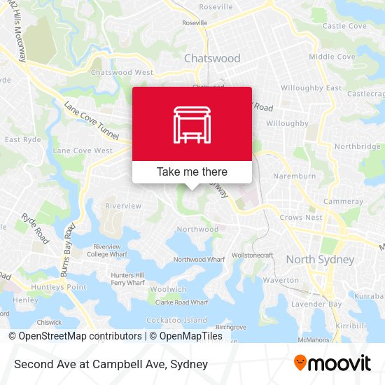 Second Ave at Campbell Ave map