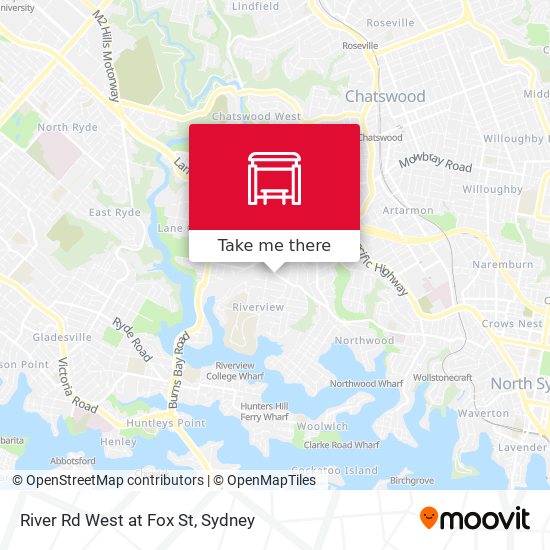 River Rd West at Fox St map