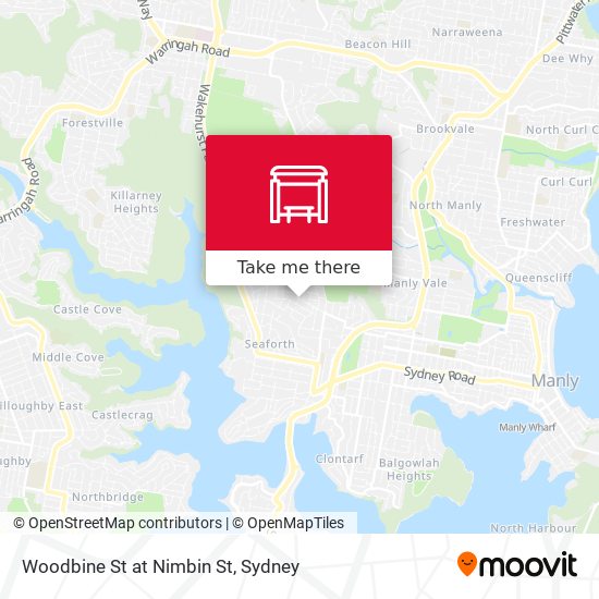 Woodbine St at Nimbin St map