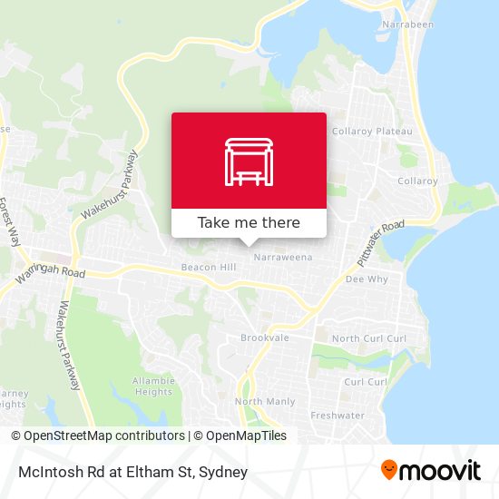 McIntosh Rd at Eltham St map