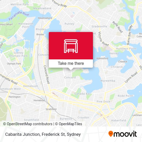 Cabarita Junction, Frederick St map