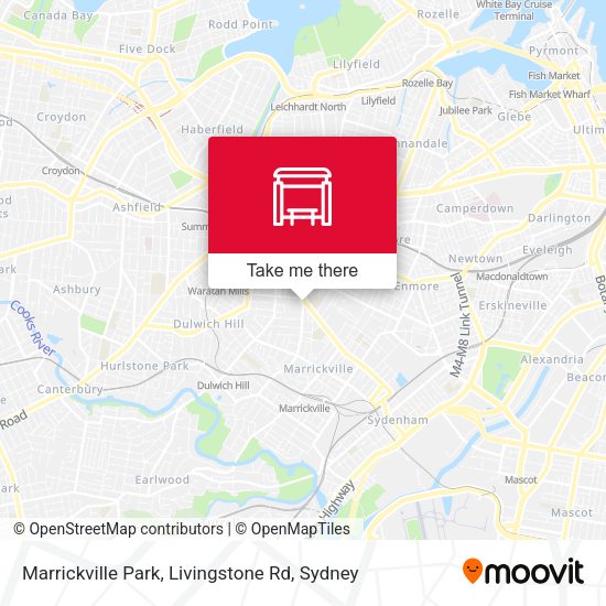 Marrickville Park, Livingstone Rd map