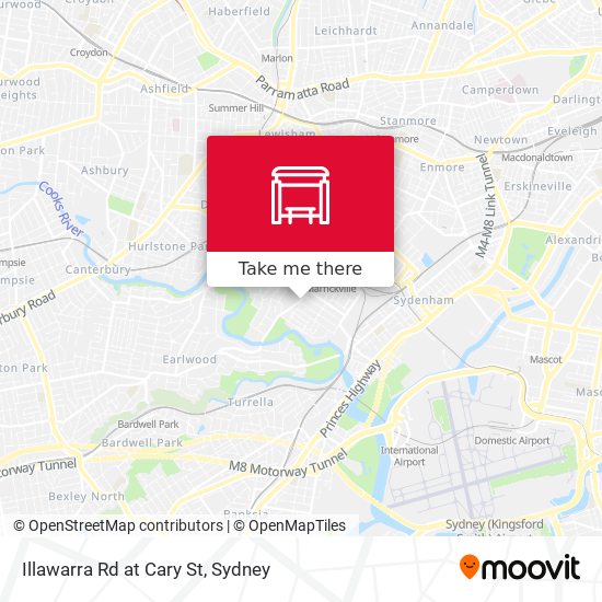 Illawarra Rd at Cary St map