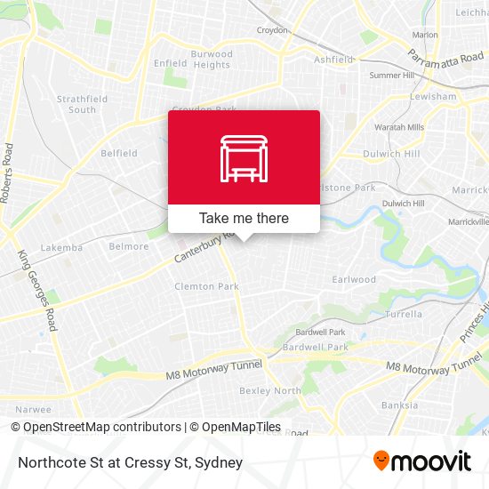 Northcote St at Cressy St map