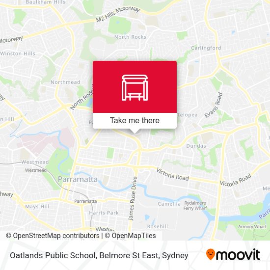 Oatlands Public School, Belmore St East map