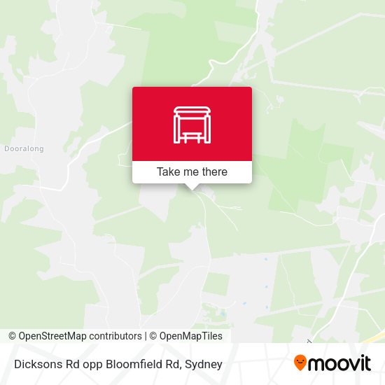Dicksons Rd opp Bloomfield Rd map